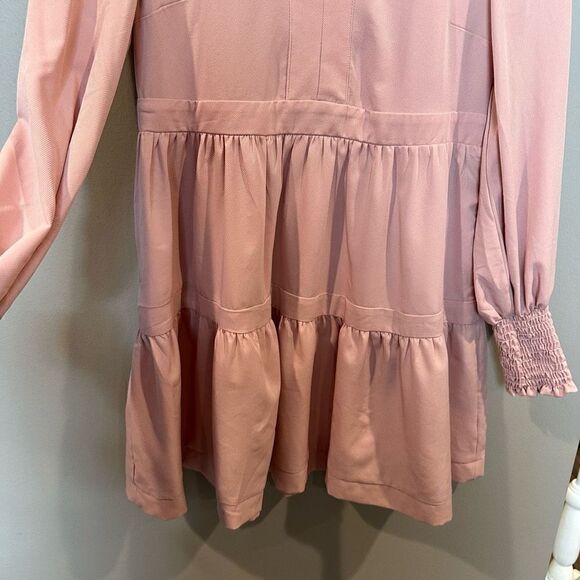 Gibson Look Blush XS Long Sleeved Decked Out Day Dress - Picture 5 of 14